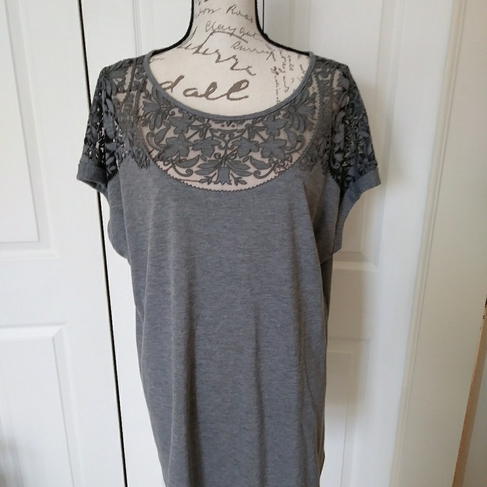 Grey Shortsleeve Tunic